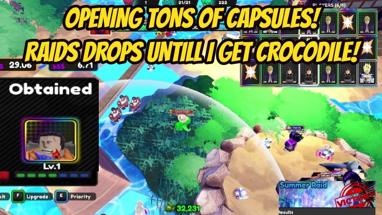 Raid Drops untill i get Crocodile and Opening Tons of Capsules - ASTDX