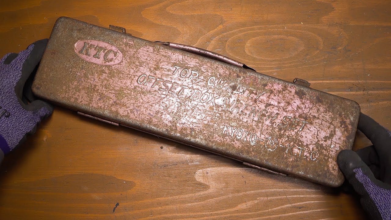 Tool Box Restoration 工具箱レストア KTC KYOTO TOOL 京都ツール Offset Box Wrench オフセットレンチ めがねレンチ