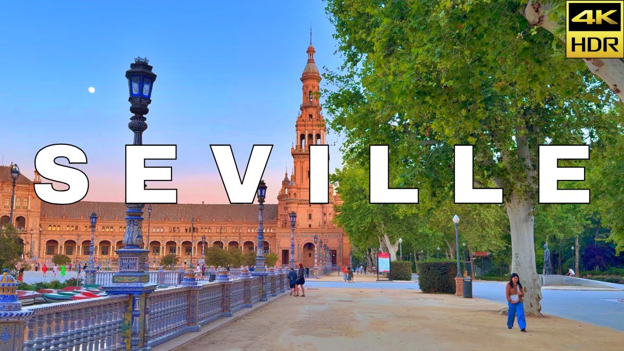 A Glorious Sunset Walk in Seville | SPAIN 2024 🇪🇸 | 4K HDR