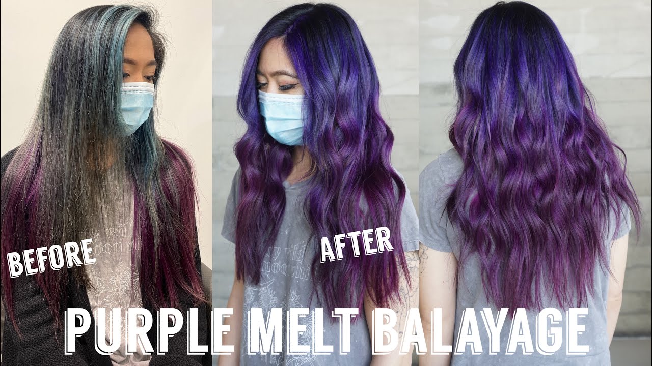 Hair Transformations with Lauryn: Purple Ombre Balayage using Pulpriot Hair Ep. 31