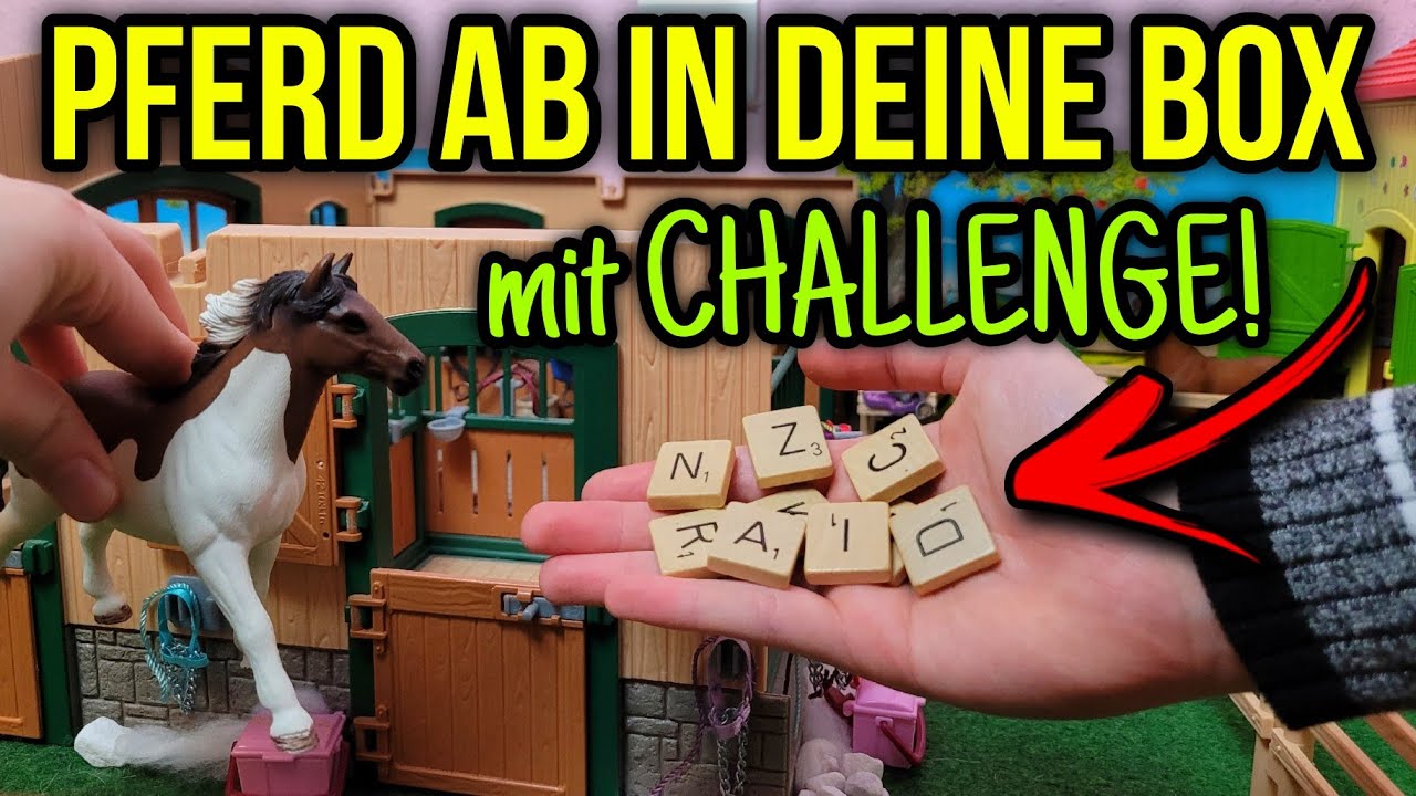 Pferd ab in deine Box 🐴 mit Buchstaben Challenge! 🫣😍 | Schleich