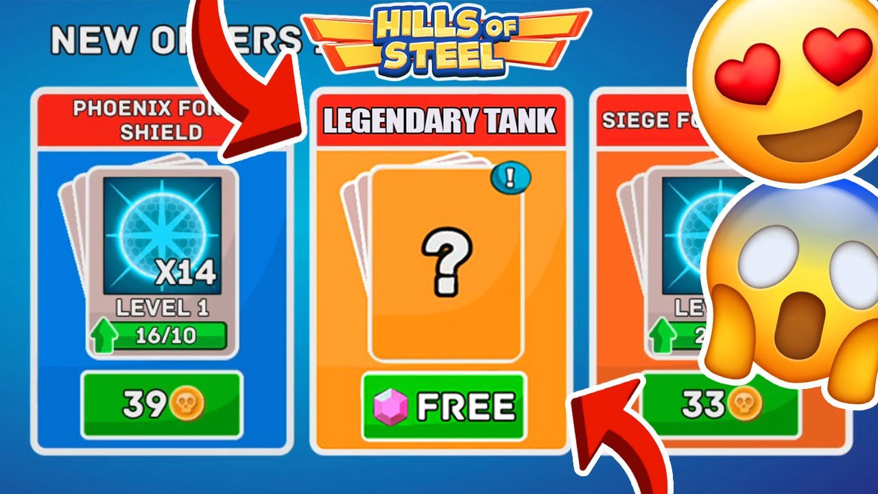 FREE GIFT! FREE NEW LEGENDARY KRAKEN TANK! Gifts Hills of Steel. Game about Tanks