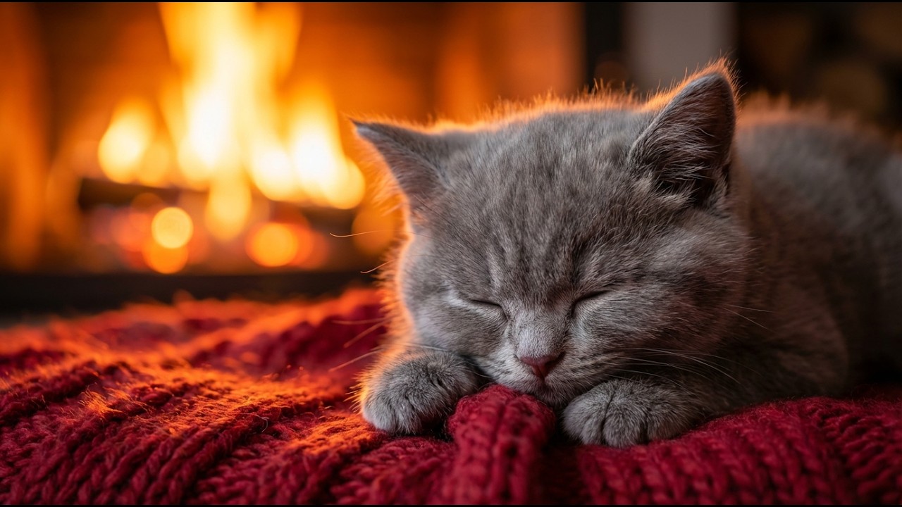Calming Night Music for Cats 🐱 Peaceful Sleep Sounds for Stress Relief and Healing