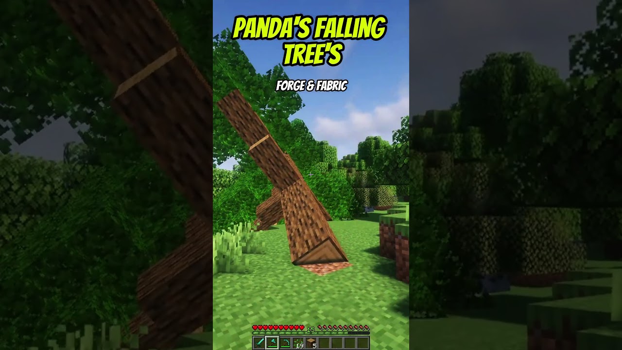Мод Panda's Falling Tree &mdash; Моды Minecraft, которые стоит попробовать &mdash; Часть 14 #minecraftmods