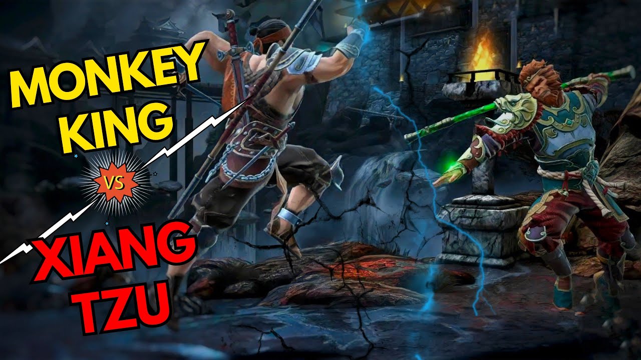 When Xiang-tzu meets Monkey King👊|| Low level Xiang tzu vs Tanky heroes 🪨 || Shadow Fight 4 Arena