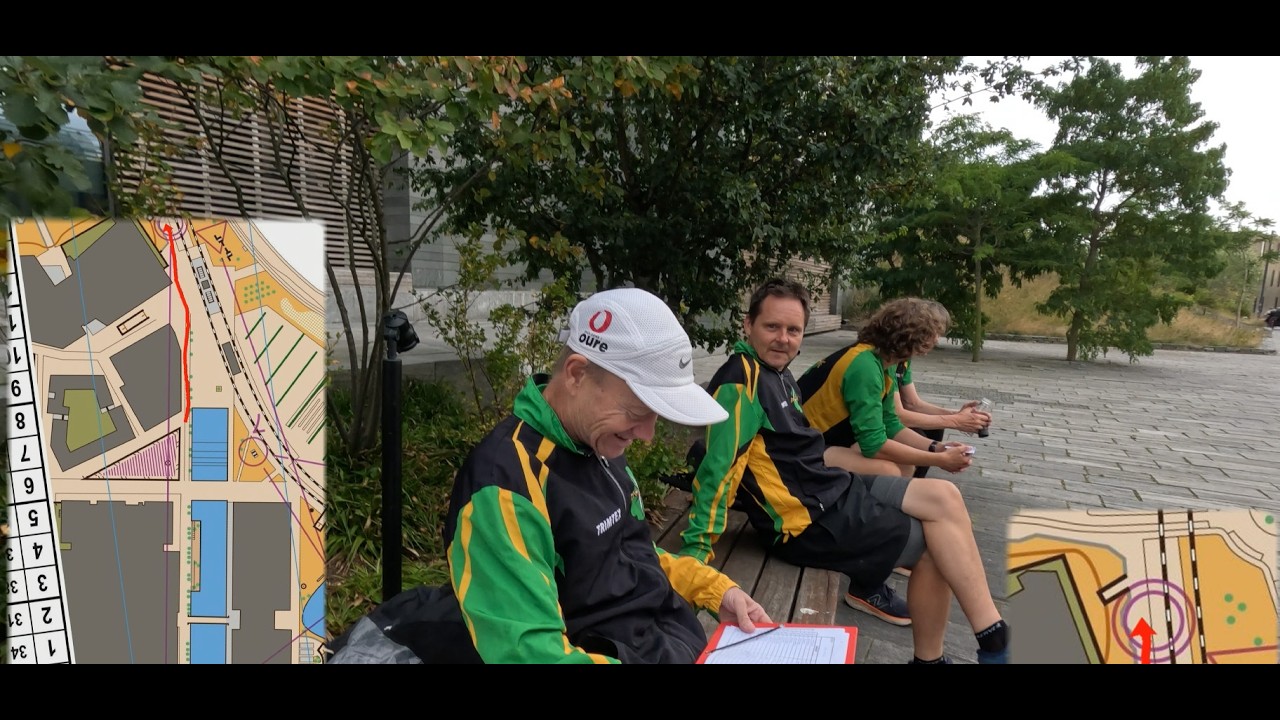 Orienteering around Danish Broadcasting and Copenhagen University (4K)