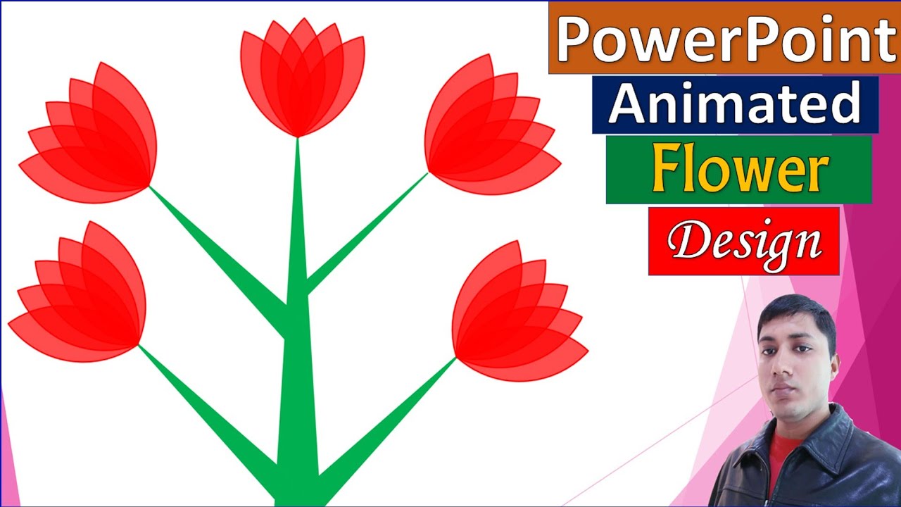 Beautiful  open flower animation effect in powerpoint || Advance Blossom Effect