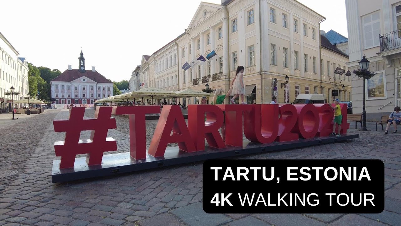 City walks series - Tartu, Estonia (4K walking tour)