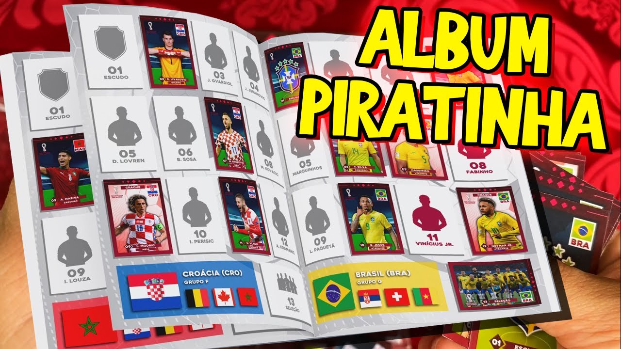 ÁLBUM PIRATINHA DA COPA DO MUNDO - Complete e ganhe prêmios