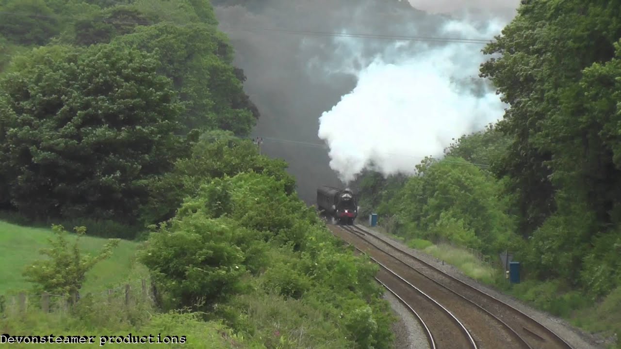 The black 5 showing off its power up hemerdon bank