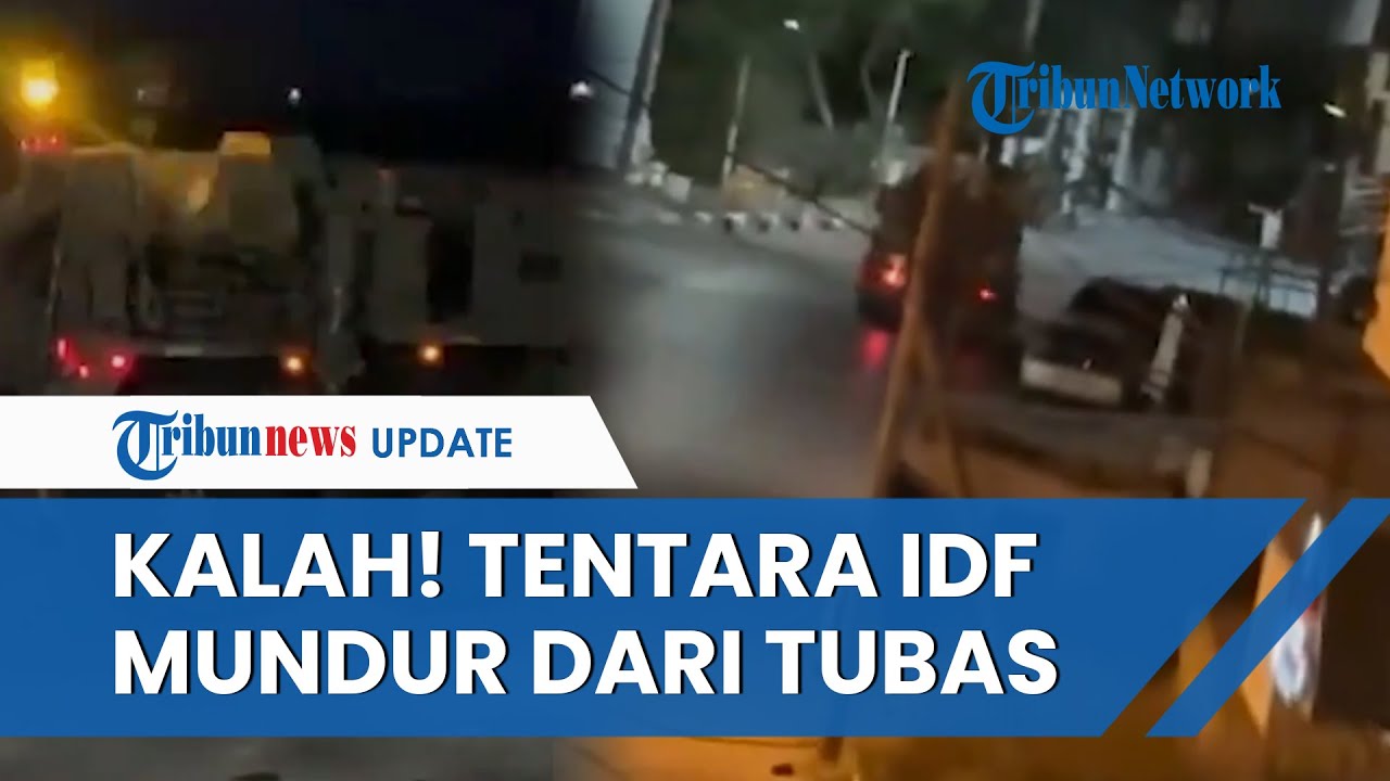 Detik-detik Konvoi Pasukan IDF Mundur dari Tubas usai Tentara Meledak Kena Jebakan Militan Palestina