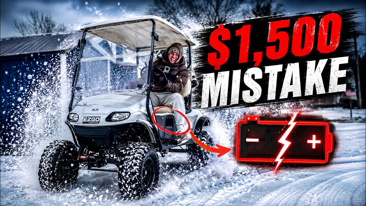 I Took My Golf Cart Into a Michigan Snowstorm…