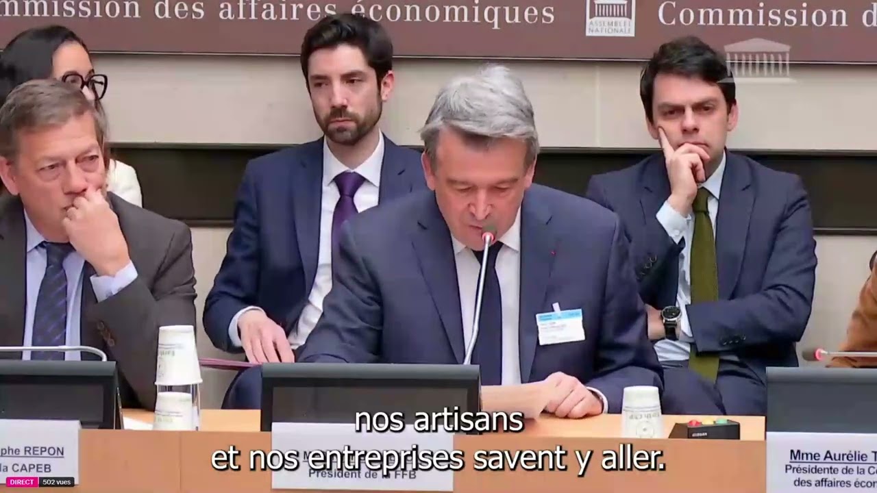 Audition à la Commission des affaires économiques de l'Assemblée nationale