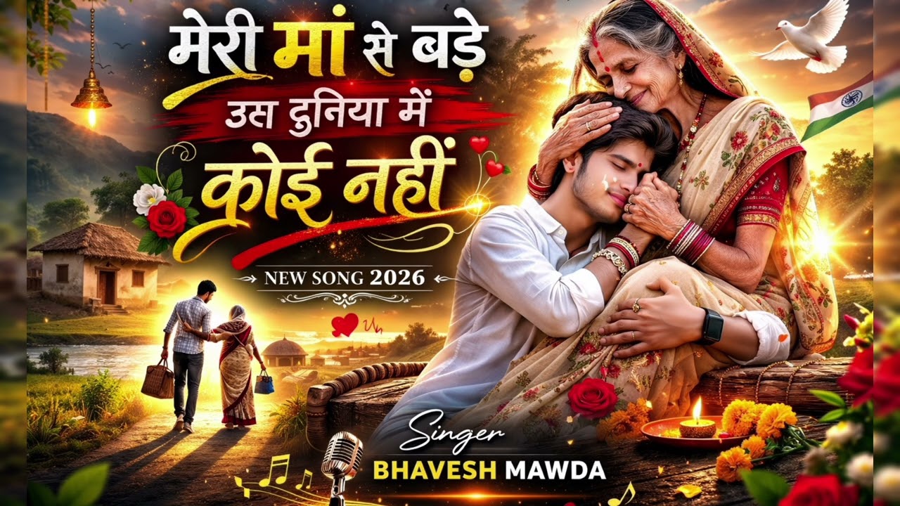 मेरी मां से बड़े इस दुनिया में कोई नहीं। New maa ka song 2026। Singer bhavesh mawda। #song #maasong 