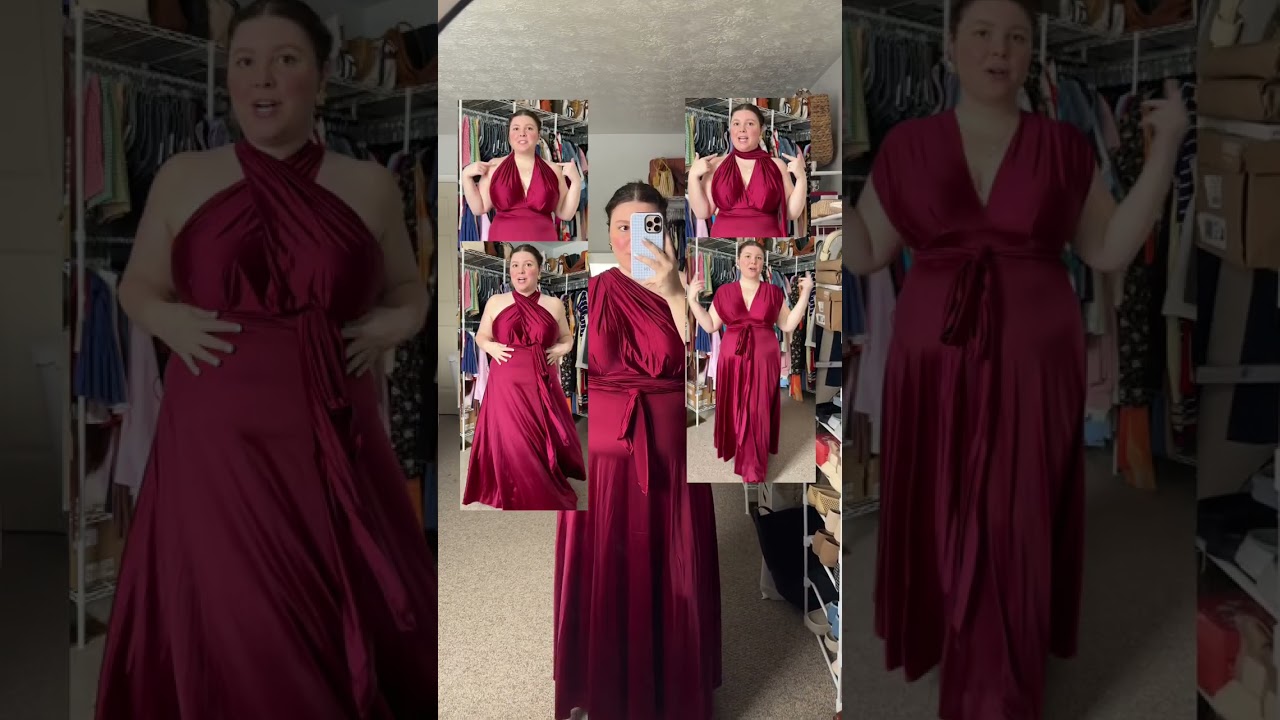 Lmk if you&rsquo;d like a tutorial on any of these! 🤍 #multiwaydress #plussizedress