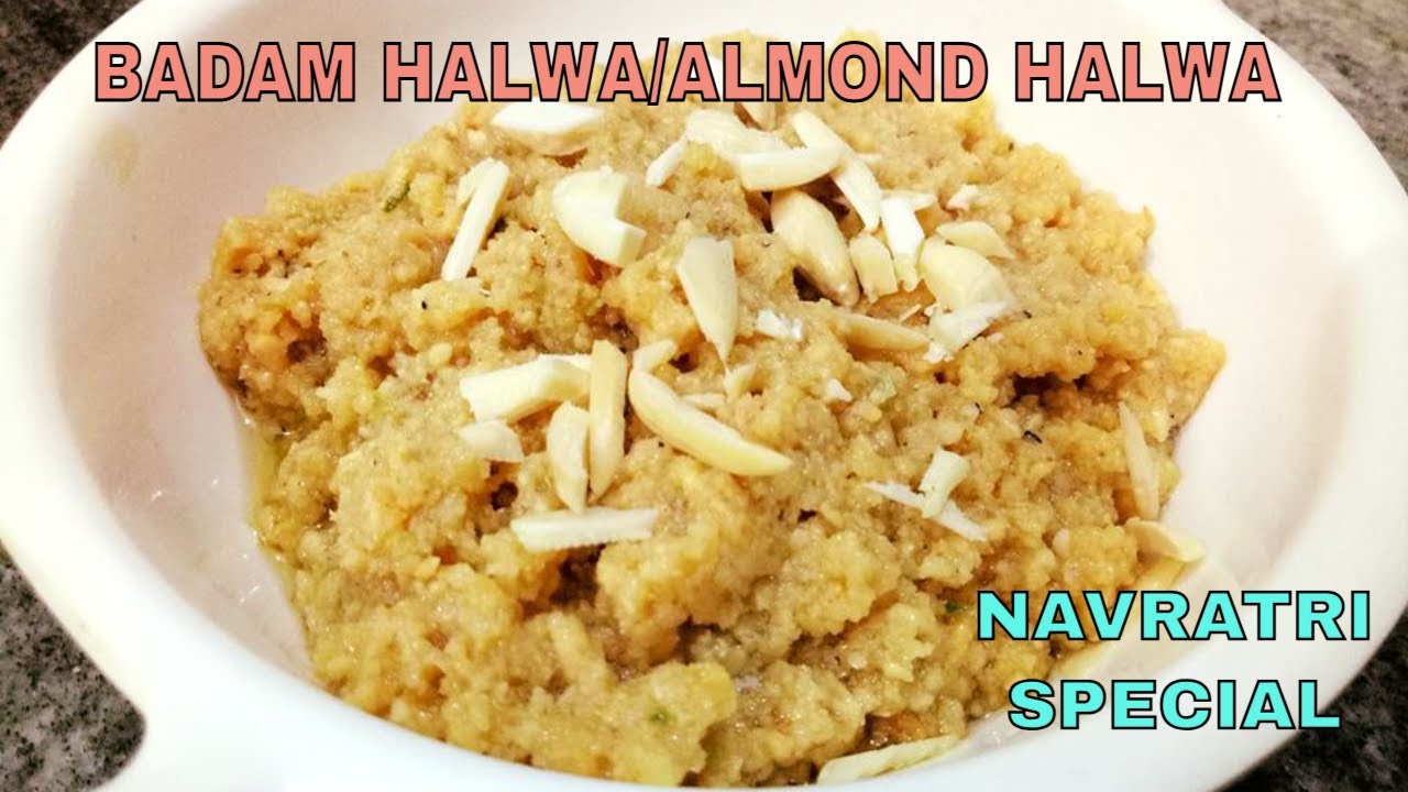 Badam Halwa Recipe | Almond Halwa | Navratri Special Recipe