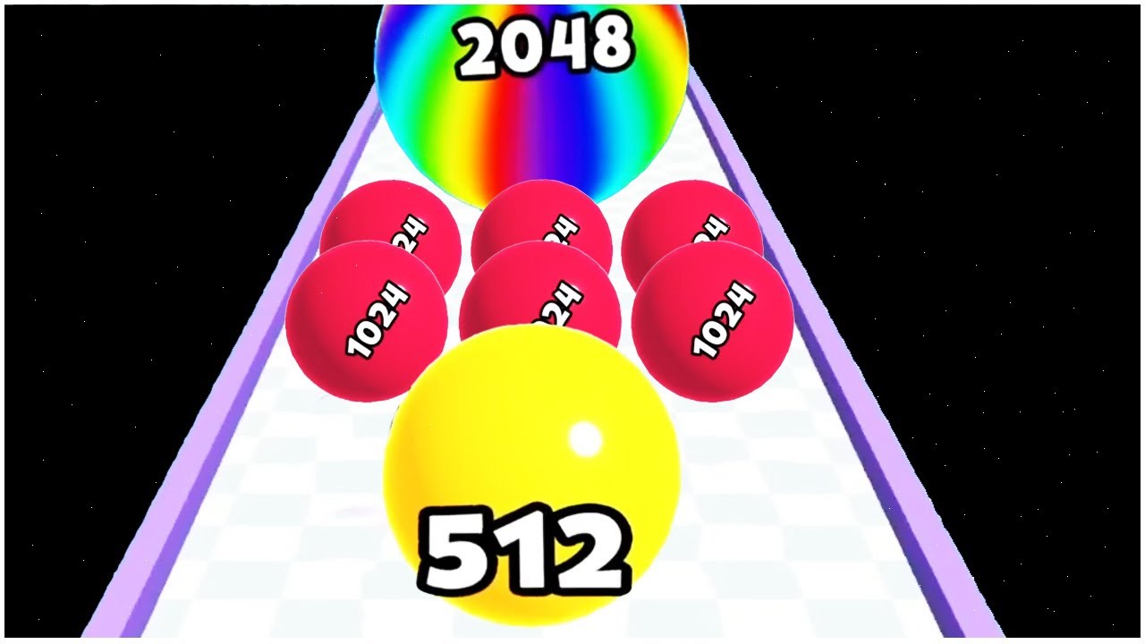 Ball Run 2048 merge number - Gameplay Walkthrough -  Levels 85-105