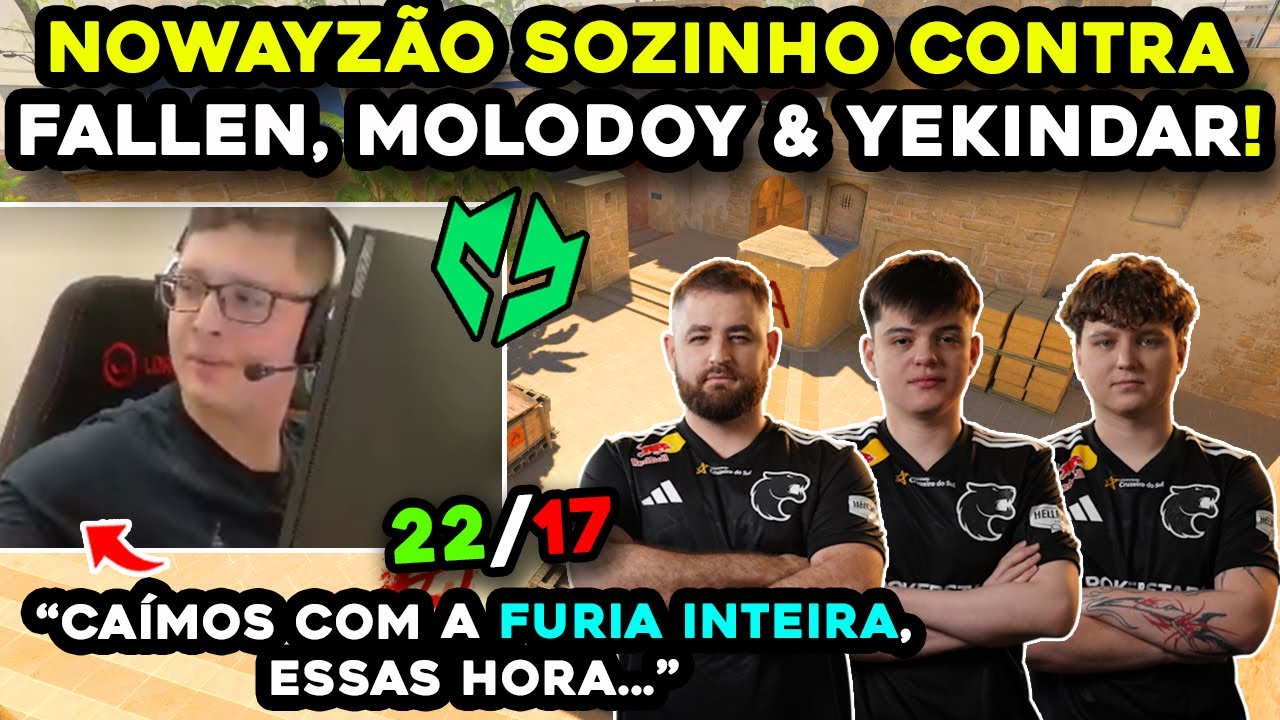 🔥 NOWAY JOGANDO CONTRA FALLEN, MOLODOY E YEKINDAR NO BOOTCAMP EUROPEU!!