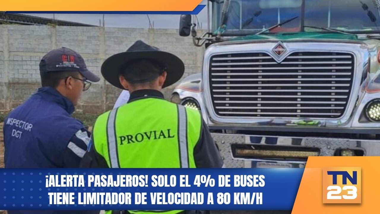 ¡Alerta pasajeros! Solo el 4% de buses tiene limitador de velocidad a 80 km/h