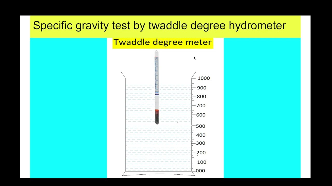 Twaddle degree hydrometer l Specific gravity test l Specific gravity test  by weight and volume
