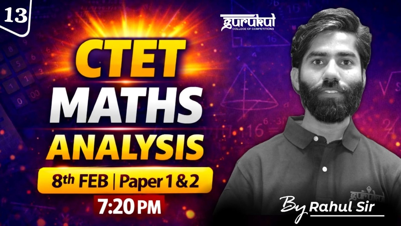 CTET MATHS || 8 February Exam Analysis
