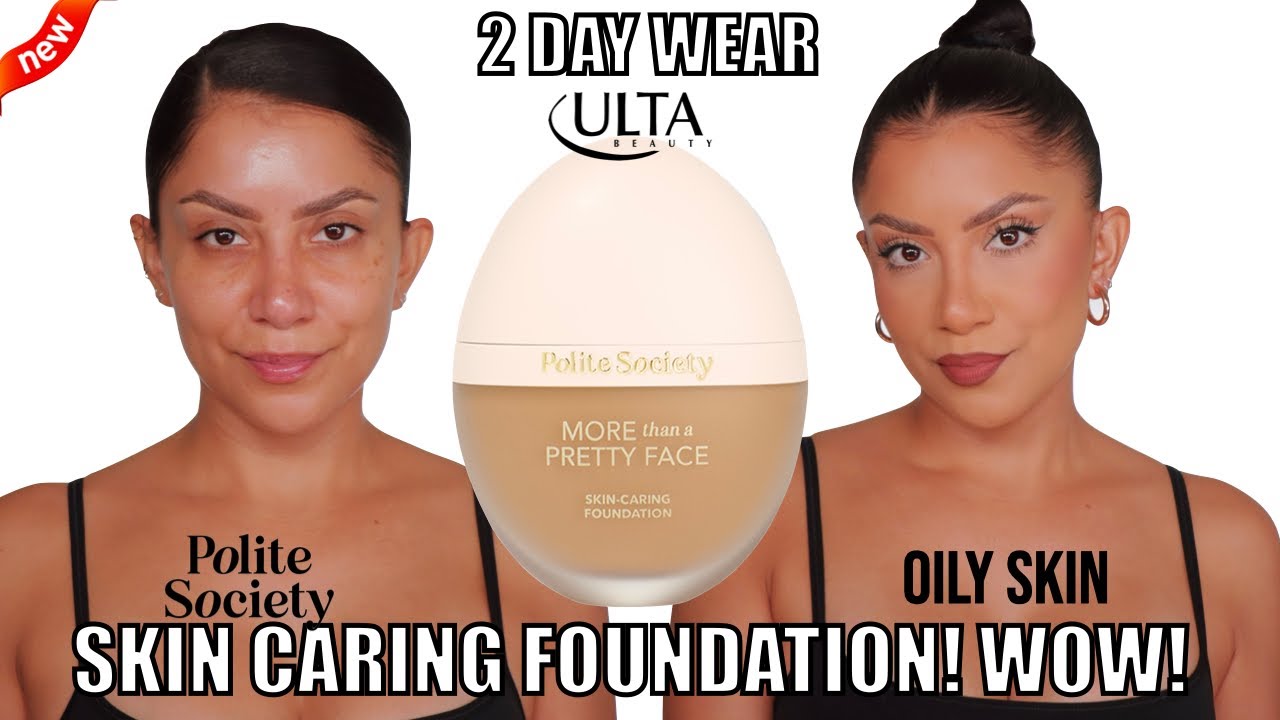 2 DAY WEAR *new at Ulta* POLITE SOCIETY SKIN-CARING FOUNDATION *oily skin* | MagdalineJanet