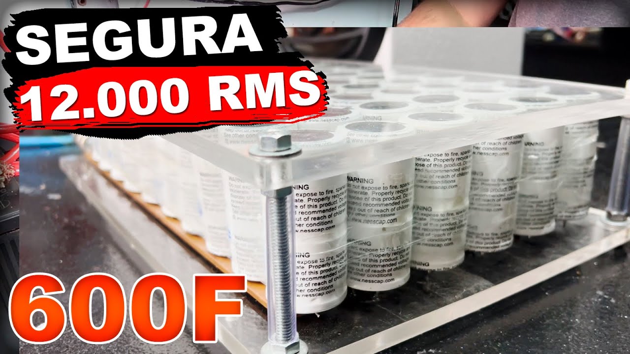 Banco de UltraCapacitores 600F até 12K RMS  Será que SEGURA? TESTE de CCA