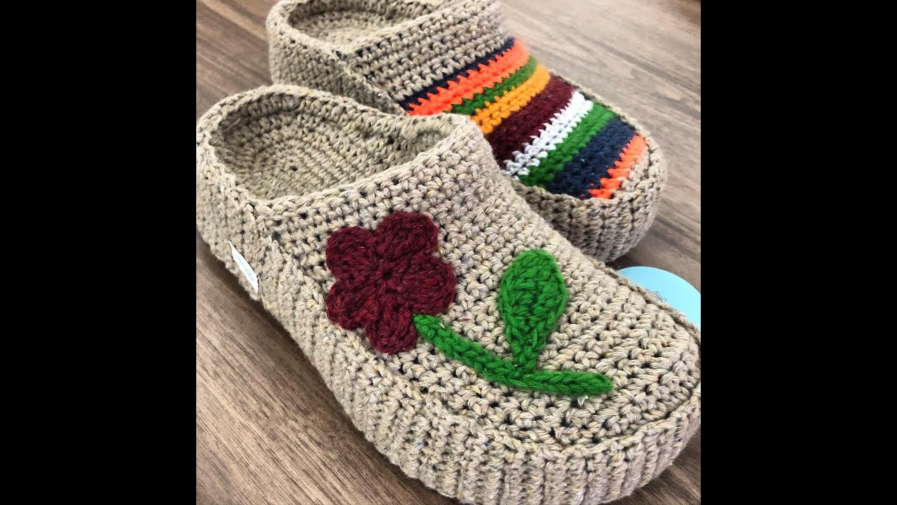 أسهل وأجمل سليبر كروشيه\مشروع مربح للعمل للمبتدئين Easy and beautiful crochet slippers for beginners
