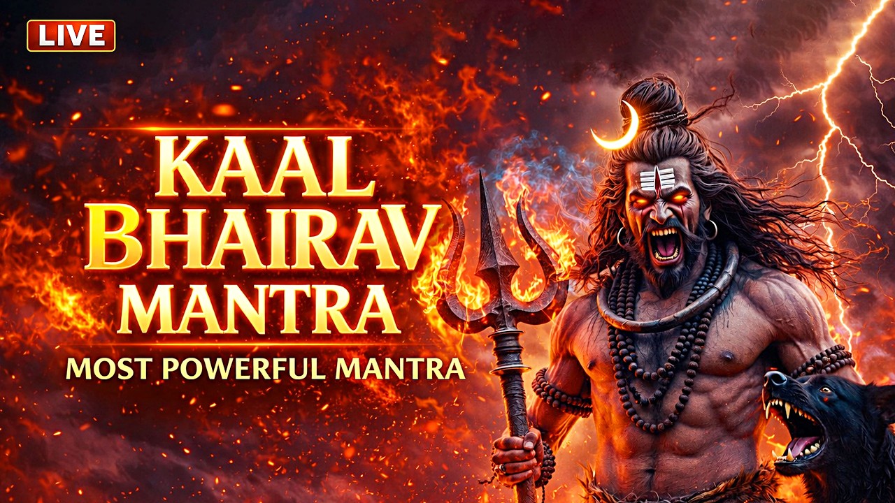 🔴 LIVE : Kaal Bhairav Mantra Live 🔥 Most Powerful Mantra for Protection | Shiv Bhairav Chanting