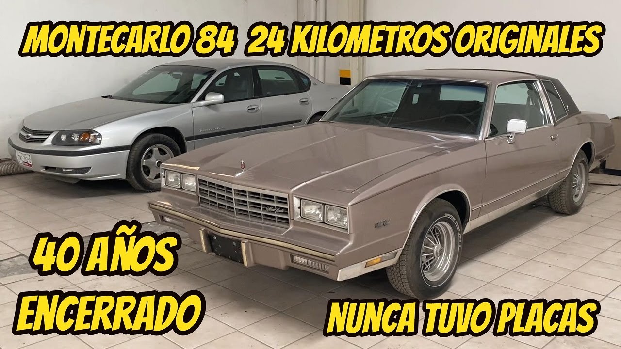 Montecarlo Chevrolet 24 kilometros originales 40 años encerrado