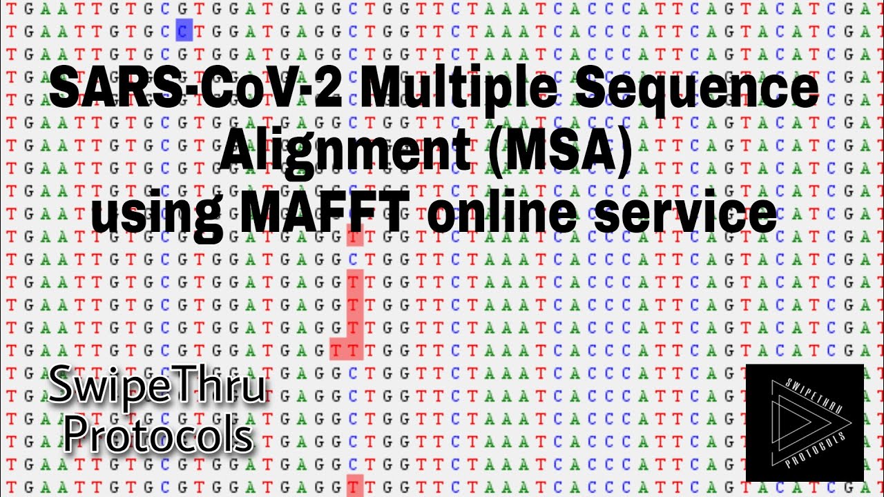 SARS-CoV-2 Multiple Sequence Alignment (MSA) using MAFFT online service