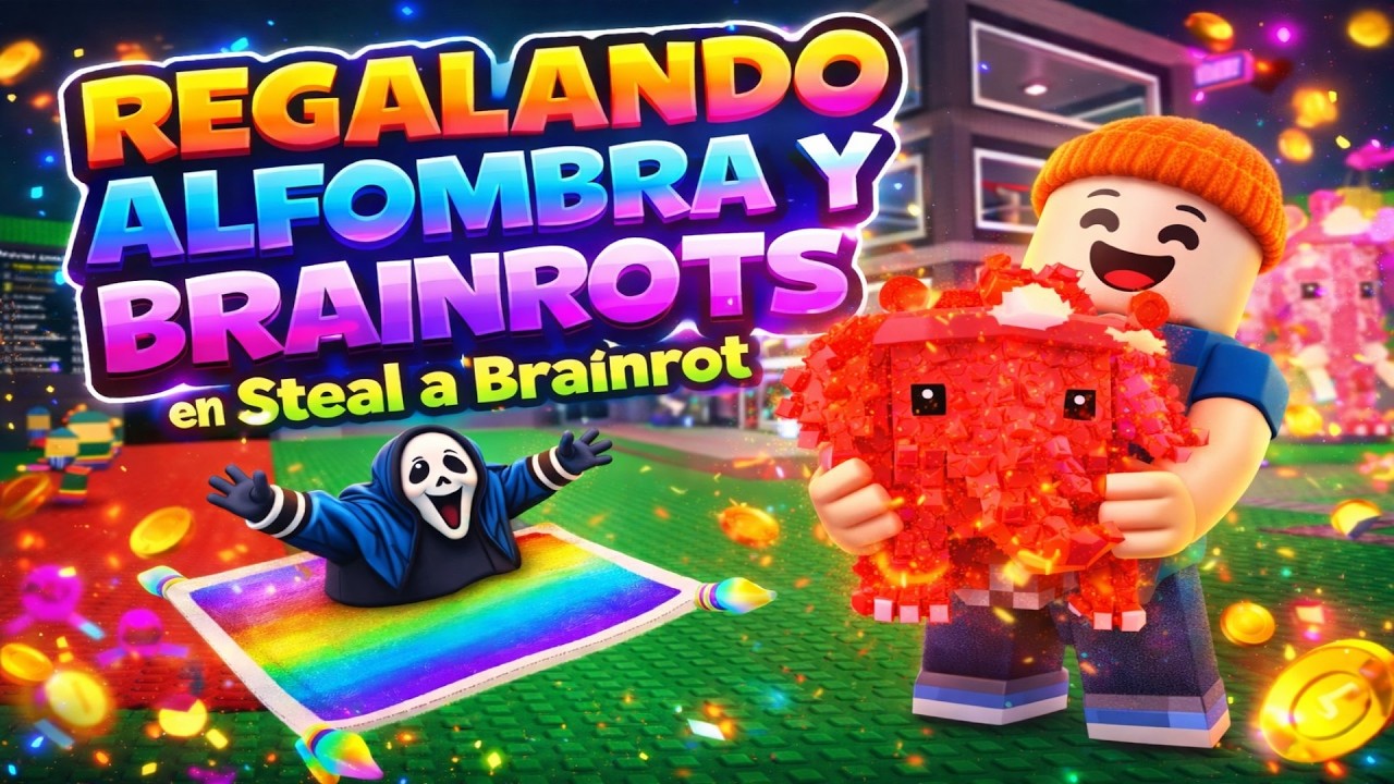 REGALANDO ALFOMBRA Y BRAINROTS en Steal a Brainrot Roblox #roblox #brainrot #robaunbrainrot
