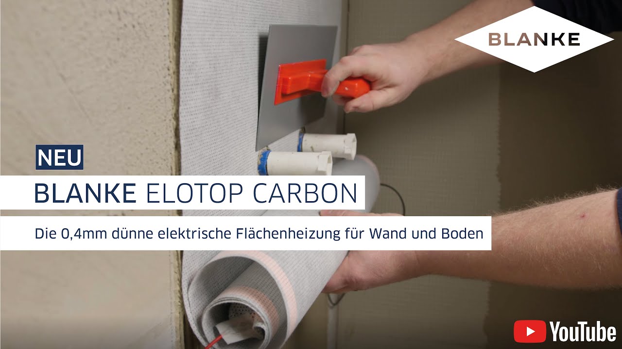 Elektrische Flächenheizung BLANKE ELOTOP CARBON (0,4mm dünn)