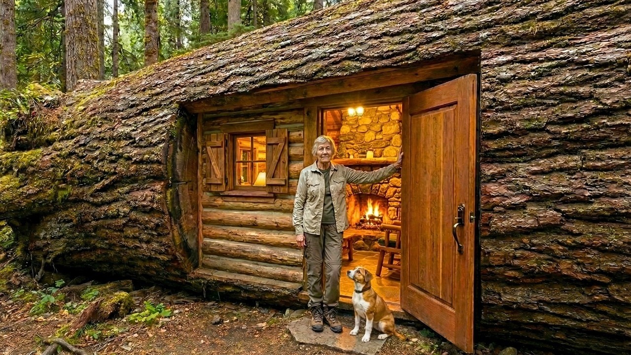 An Elderly Widow Modern Minimalist Apartment Inside a Hollow Tree Colossus