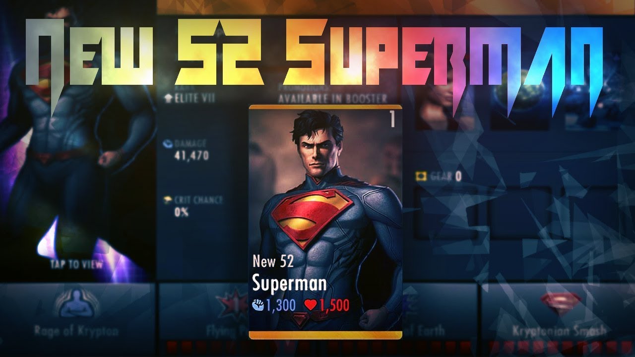 New 52 Superman! Injustice Gods Among Us 2.17! IOS/Android