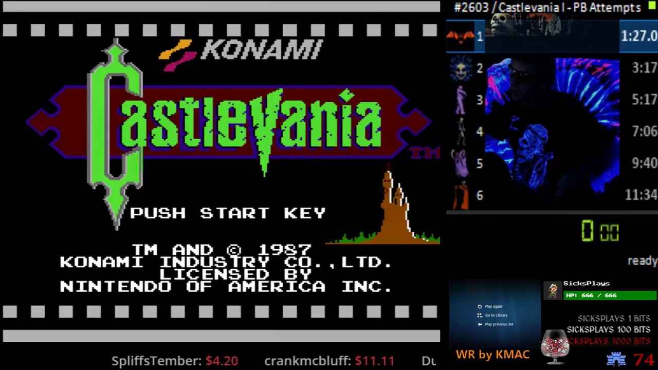Castlevania 1 Any% 11:32.7 PB