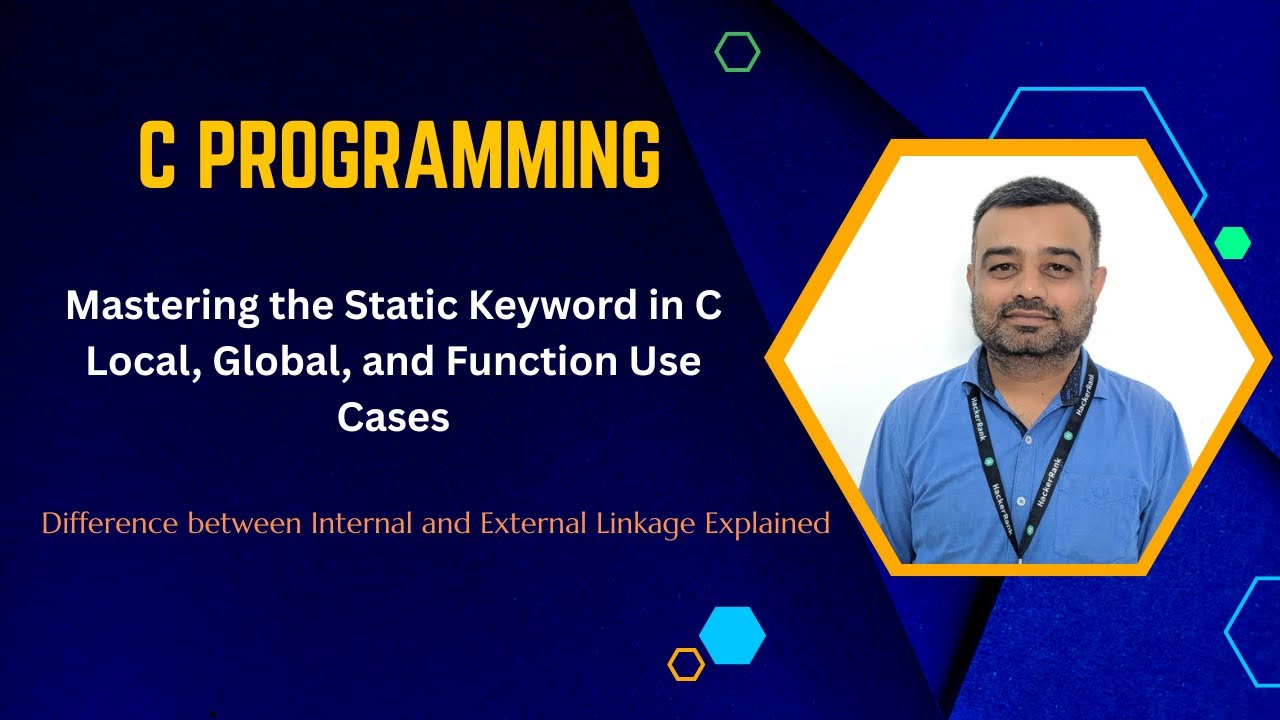 Why Use Static in C? Difference Between Internal and External Linkage Explained