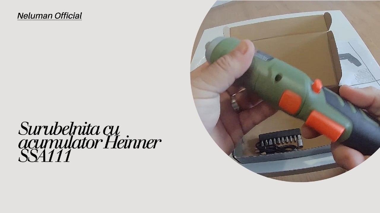 Surubelnita cu acumulator Heinner SSA111 #electricscrewdriver