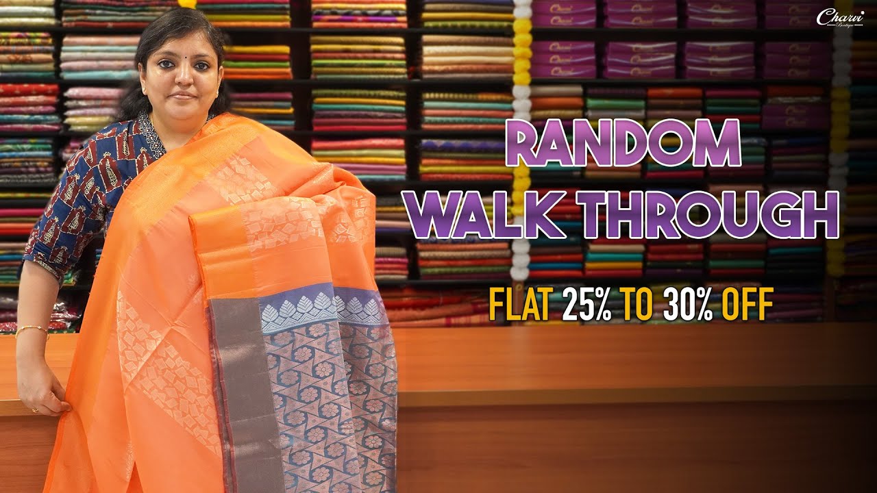 Random WalkThrough🥻| Charvi Boutique | WhatsApp 9791903019 & 7358097969