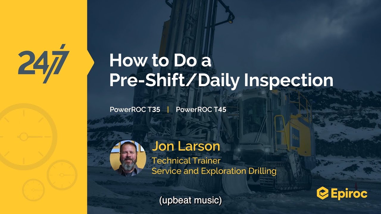 How to do a pre-shift/daily inspection | PowerROC T35 | PowerROC T45