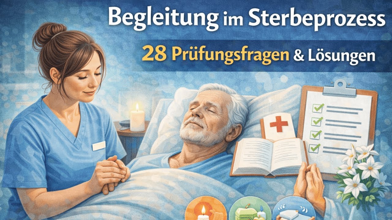 Sterbebegleitung in der Pflege: Terminalphase, Anzeichen, Maßnahmen (Prüfungstraining)