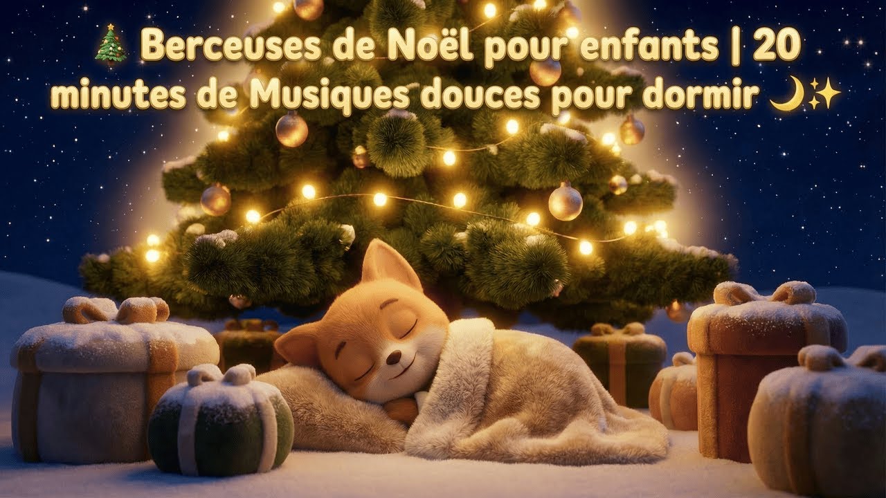 🎄 Berceuses de Noël pour enfants | 20 minutes de Musiques douces pour dormir 🌙✨