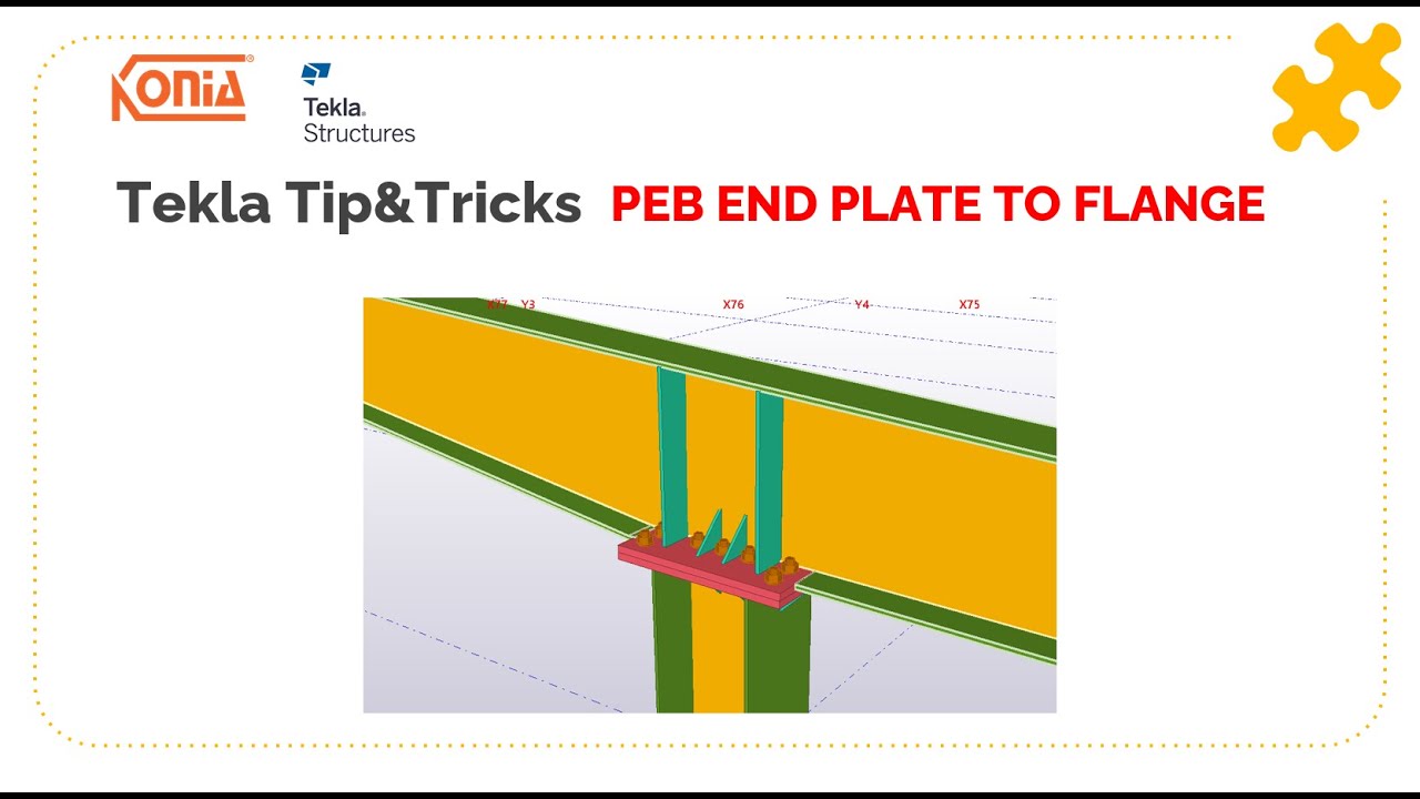 Tekla TIP - PEB END PLATE TO FLANGE