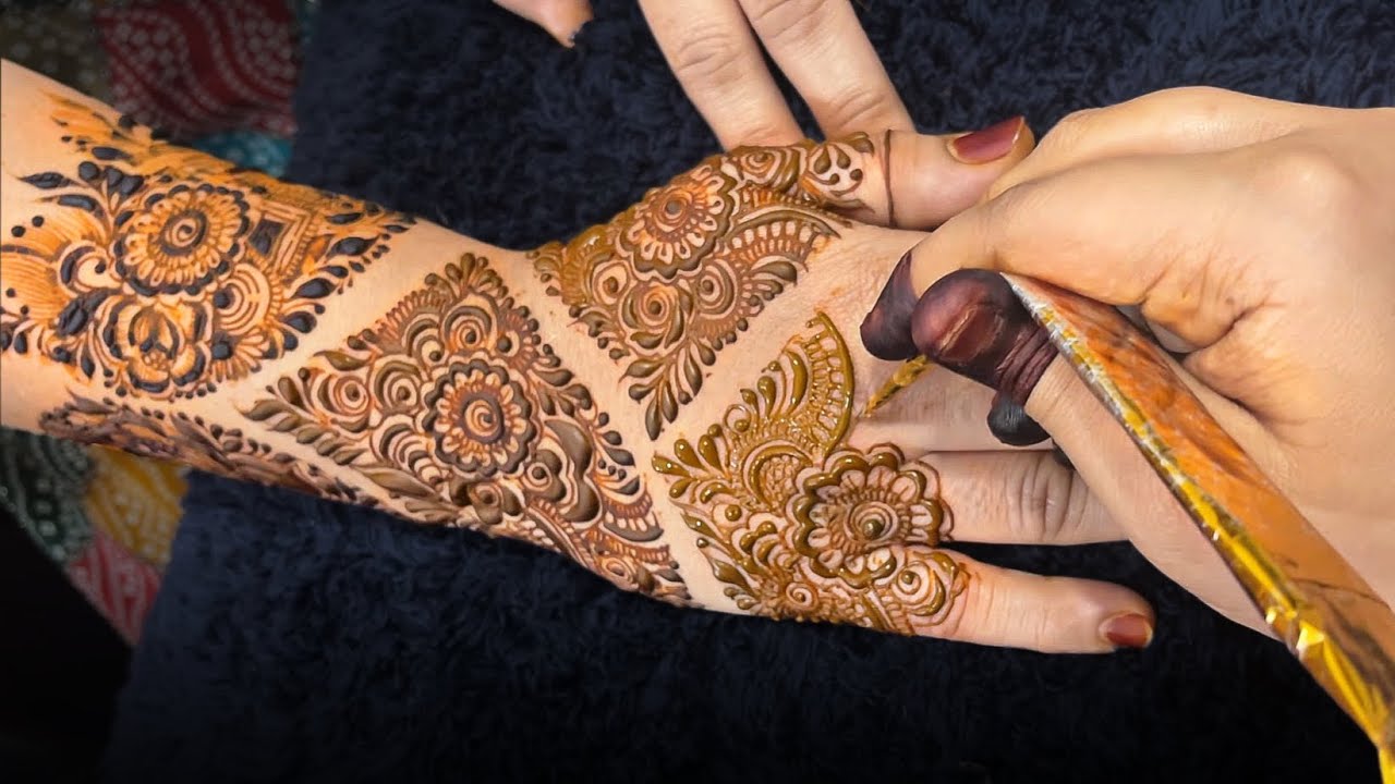 Most Demanding & Unique Cutwork Mehndi Design | Full Back Hand | Trending khafif Design 2025