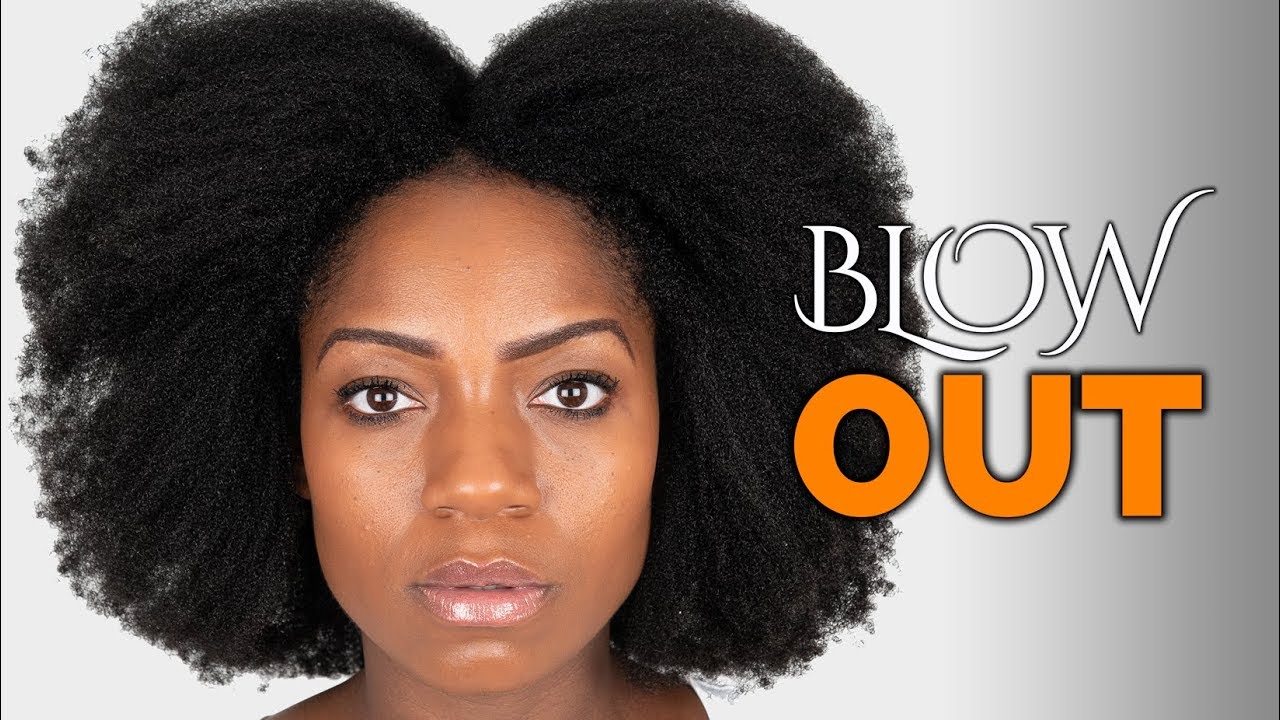 Blow Drying Natural Hair For The First Time (My Experience) (4B/4C Hair)