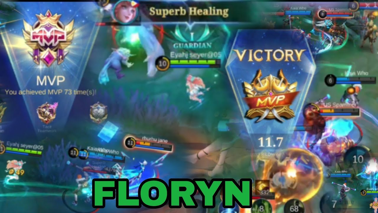 Floryn MVP Gameplay | RANKED GAME 11.7 POINTS | Best Support Build & Tips | Mobile Legends ~MLBB