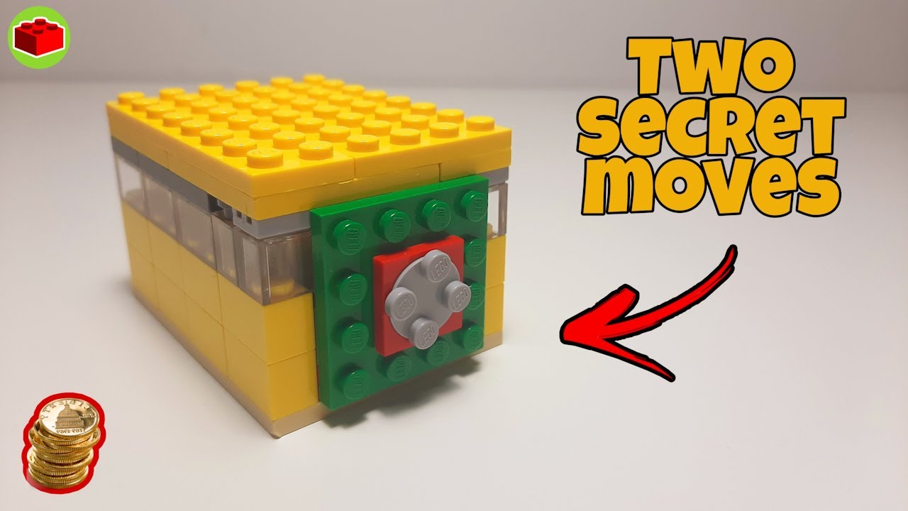 Build LEGO Safe With Two Secret Buttons (Easy Tutorial)