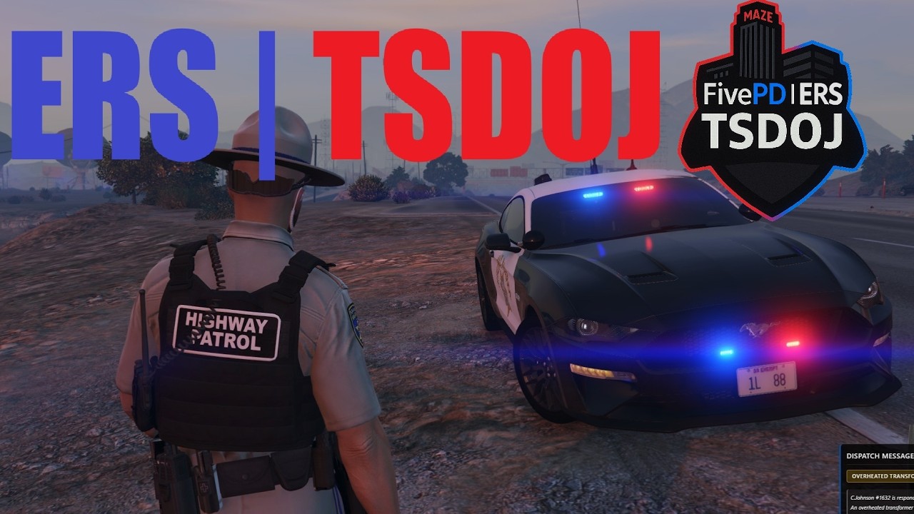ERS | TSDOJ: Traffic stop, Karen escalates into pursuit, vehicle pitted , Blaine county (2k60fps)