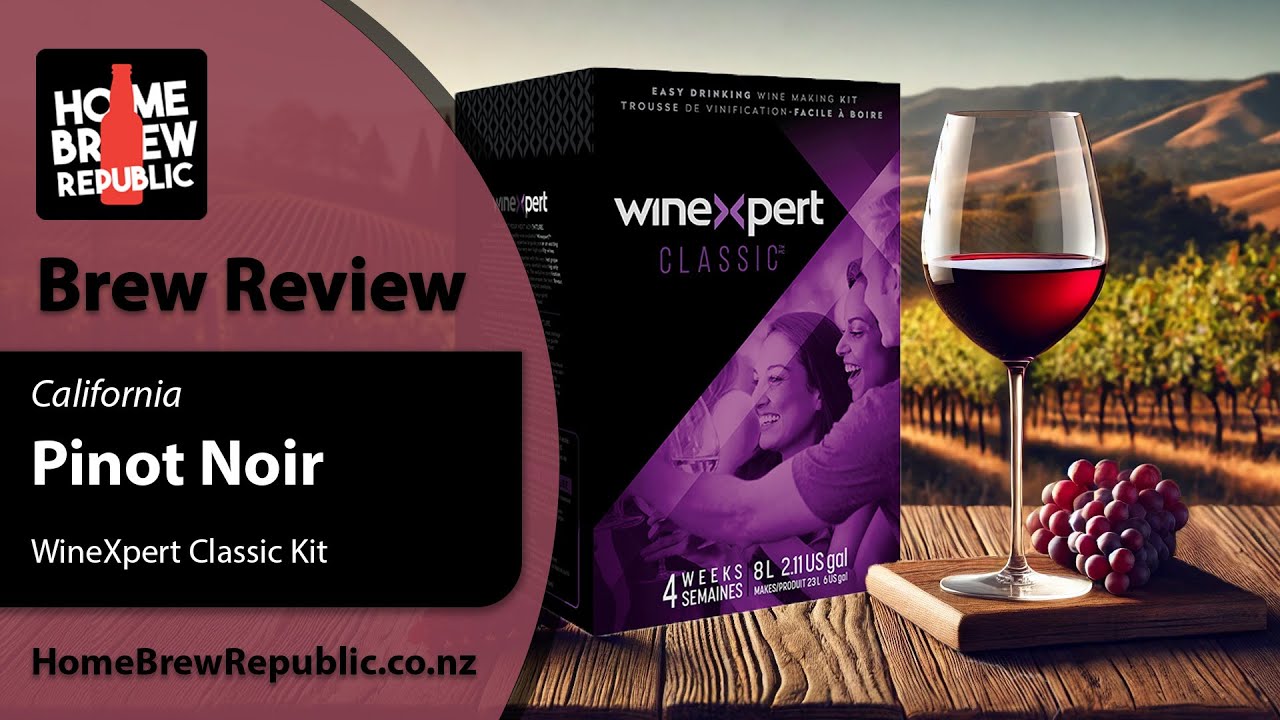 My First Wine Brew: WineXpert California Pinot Noir – Step-by-Step Brew Review