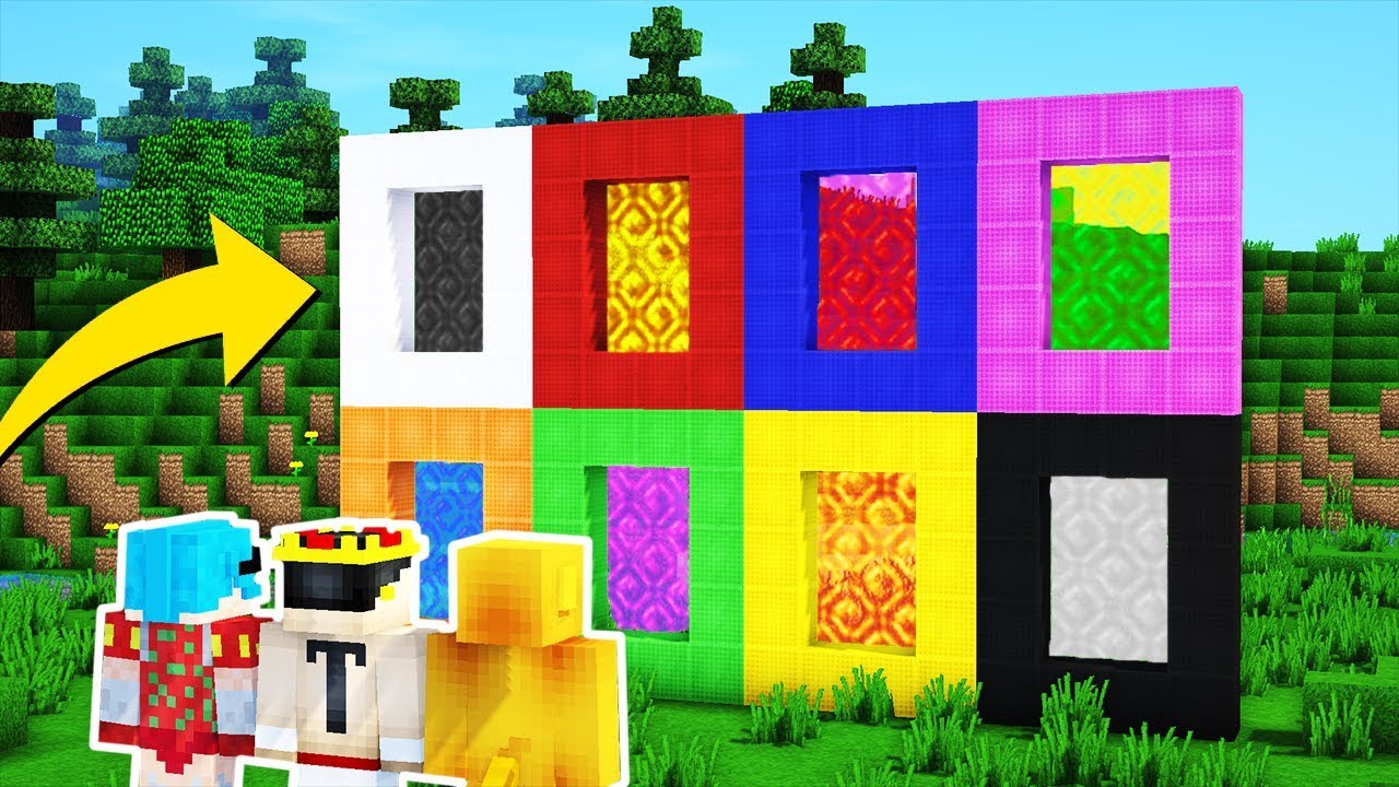¡EL RETO DE LOS 8 MUNDOS DE MINECRAFT! 😱💎 ¿QUIEN GANARÁ ESTA COMPETENCIA?